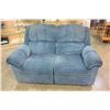 Image 1 : BLUE RECLINING LOVE SEAT