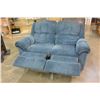 Image 2 : BLUE RECLINING LOVE SEAT