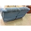 Image 3 : BLUE RECLINING LOVE SEAT