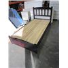 Image 1 : BLACK YOUTH PLATFORM BED, SINGLE SIZE