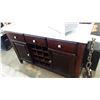 Image 2 : STONE TOP SERVER W/ WINE STORAGE