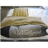 Image 1 : 3 BED PILLOWS BEAUTYREST, SIMMONS AND SMALL GOLD THROW PILLOW