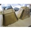 Image 2 : 2 GOLD LAMP SHADES WITH TASSELS