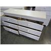 Image 3 : ASHLEY CONTEMPORARY WHITE 6 DRAWER DRESSER, FLOOR MODEL, RETAIL $899