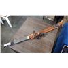 Image 1 : MACHETE IN DECORATIVE LEATHER SHEATH
