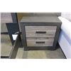 Image 3 : ASHLEY SIGNATURE QUEENSIZE MODERN PANEL BEDFRAME AND 2 DRAWER NIGHT STAND, RETAIL $1499