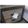 Image 5 : ASHLEY SIGNATURE QUEENSIZE MODERN PANEL BEDFRAME AND 2 DRAWER NIGHT STAND, RETAIL $1499