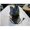 Image 2 : STAINED GLASS BUTTERFLY LAMP