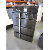 Image 2 : NEW ULTRA MODERN DARK WOOD GRAIN 5 DRAWER CHEST OF DRAWERS RETAIL $1798