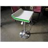 Image 1 : WHITE AND GREENS SIDE GAS LIFT BAR STOOL RETAIL $149