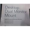 Image 3 : NEW OVERSTOCK INSIGNIA DESKTOP DUAL MONITOR MOUNT, UP TO 30 INCH