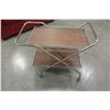 Image 2 : FOLDING 2-TIER ROLLING TROLLEY