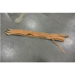 LEATHER TOOLED WEIGHTLIFTING BELT