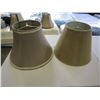 Image 1 : 2 LAMP SHADES ONE GOLD, ONE TAN