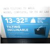 Image 2 : NEW OVERSTOCK INSIGNIA 13-32 INCH TILTING TV WALL MOUNT, COMPLETE, UP TO 40 LBS