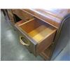 Image 3 : VINTAGE WATERFALL VANITY W/ MIRROR AND STOOL