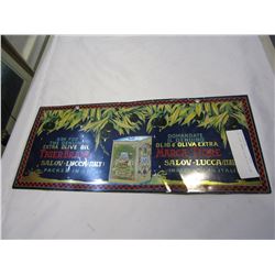 TIN TIGER BRAND OLIVE OIL SIGN