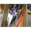 Image 1 : BOX OF VARIOUS COOKING KNIVES: HENCKELS, KITCHENAID, AND MORE