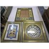 Image 1 : EASTERN CLOCK AND PICTURE FRAMES
