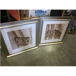 TWO FRAMED ARCHITECTURE PRINTS