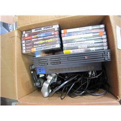 PS2 CONSOLE W/ GAMES