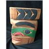 Image 2 : NATIVE WOOD CARVED MASK "MEDICINE MAN" (12" X 12") BY CHIEF NICK