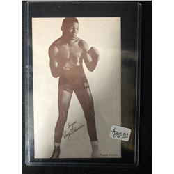 1947-66 Boxing Exhibits Sugar Ray Robinson Boxing Card