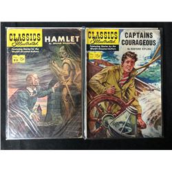 CLASSICS ILLUSTRATED COMIC BOOK LOT (HAMLET/ CAPTAINS COURAGEOUS)