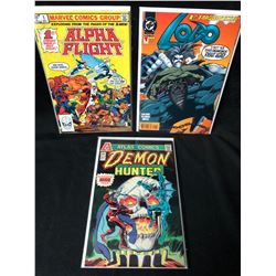 COMIC BOOK LOT (ALPHA FIGHT/ LOBO/ DEMON HUNTER)