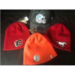 SPORTS TEAMS TOQUES/ BALL CAP LOT