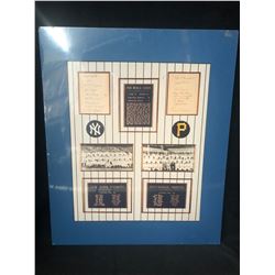 1927 WORLD SERIES BASEBALL TEAMS DISPLAY (YANKEES VS. PIRATES)