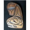 Image 1 : HAND CARVED NATIVE KILLER WHALE PLAQUE SIGNED BY CHRISTINE TURNER
