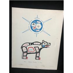 16 X 20 ORIGINAL ART ON CANVAS "THE BEAR" BY STEPHANIE KEWISTEP