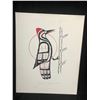 Image 1 : 16 X 20 ORIGINAL ART ON CANVAS "THE WOODPECKER" BY STEPHANIE KEWISTEP