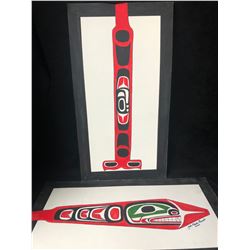 LOT OF 2 ORIGINAL NATIVE ART SIGNED
