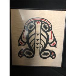 20 X 24 FRAMED ORIGINAL ART SIGNED "FROG"