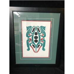 20 X 24 FRAMED LIMITED EDITION PRINT SIGNED BY PETER REECE "FROG"