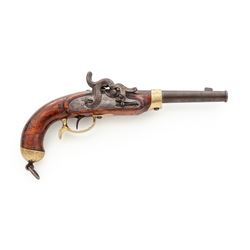 Antique Single Shot Prussian Military Perc. Pistol