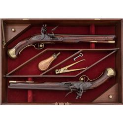Pr British Pattern 1756/77 Long Sea Service Flintlock Pistols