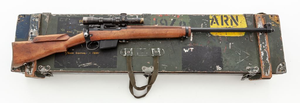 British L42A1 Lee-Enfield Bolt Action Sniper Rifle