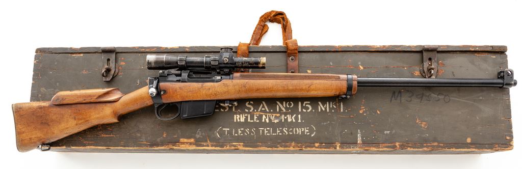 British L42A1 Lee-Enfield Bolt Action Sniper Rifle
