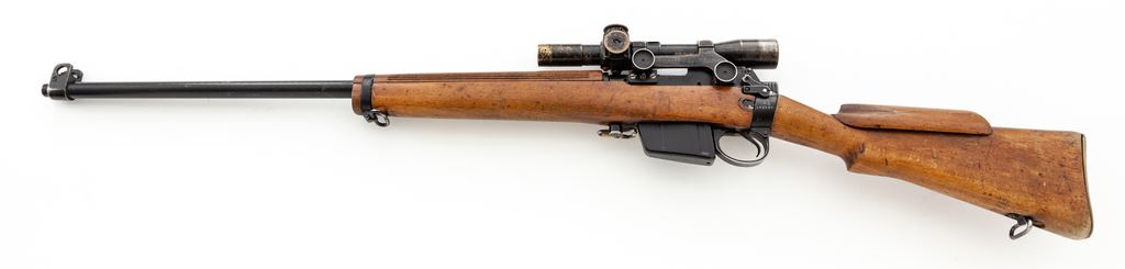 British L42A1 Lee-Enfield Bolt Action Sniper Rifle