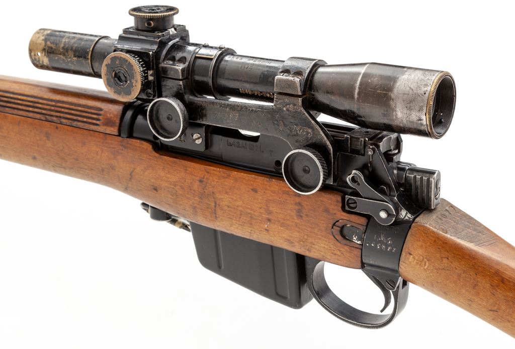 British L42A1 Lee-Enfield Bolt Action Sniper Rifle