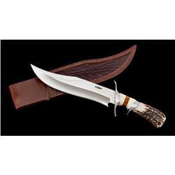 Lg. Custom Sub-Hilt Fixed Blade Knife, by Kalfayan