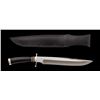 Image 4 : Custom Bowie Knife, by Bob Lay, with sheath