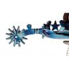 Image 5 : Pair of E. Garcia mkd Fire Blue Steel Spurs