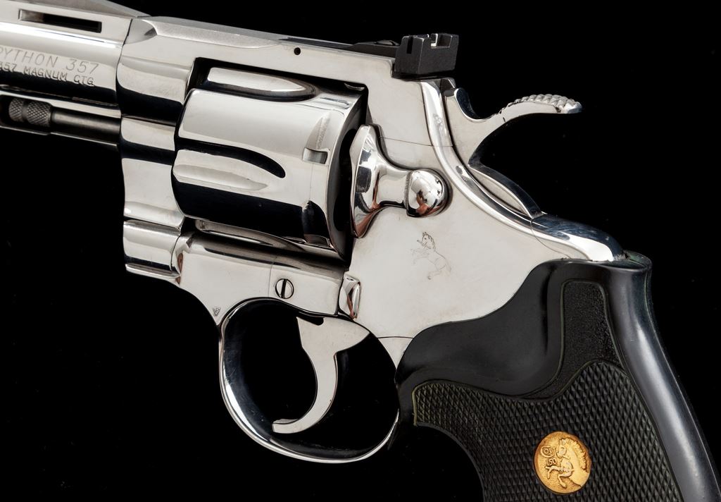 Ultimate Bright Stainless Colt Python Revolver