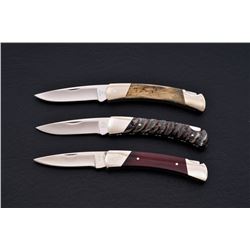 Lot of 3 Buck 501 Squire Knives