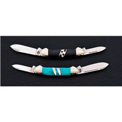 Lot of 2 Case Exotic Mother of Pearl Knives