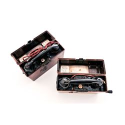 Set of 2 WWII German Field Telephones
